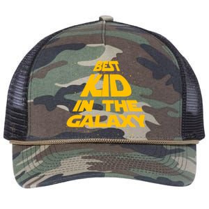 Best Kid In The Galaxy Retro Rope Trucker Hat Cap