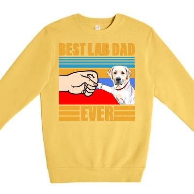 Best Lab Dad Ever Premium Crewneck Sweatshirt