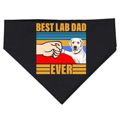 Best Lab Dad Ever USA-Made Doggie Bandana