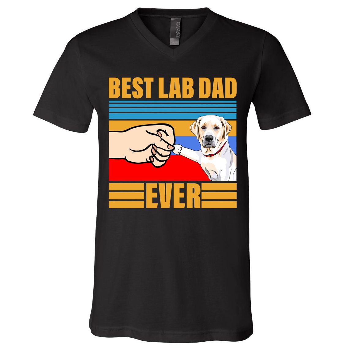 Best Lab Dad Ever V-Neck T-Shirt