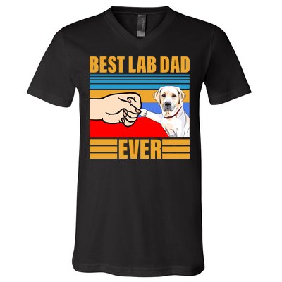 Best Lab Dad Ever V-Neck T-Shirt