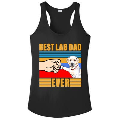 Best Lab Dad Ever Ladies PosiCharge Competitor Racerback Tank