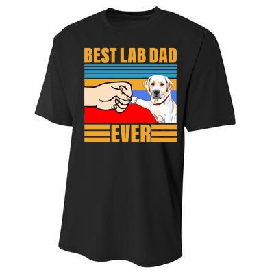 Best Lab Dad Ever Performance Sprint T-Shirt