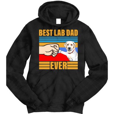 Best Lab Dad Ever Tie Dye Hoodie