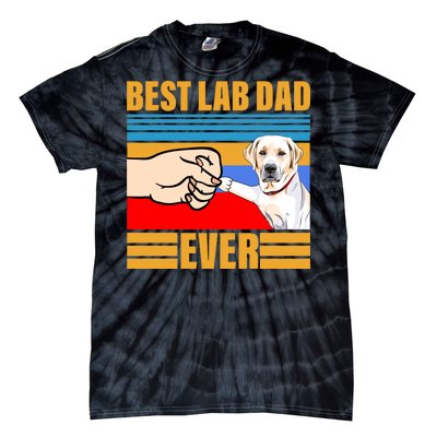 Best Lab Dad Ever Tie-Dye T-Shirt