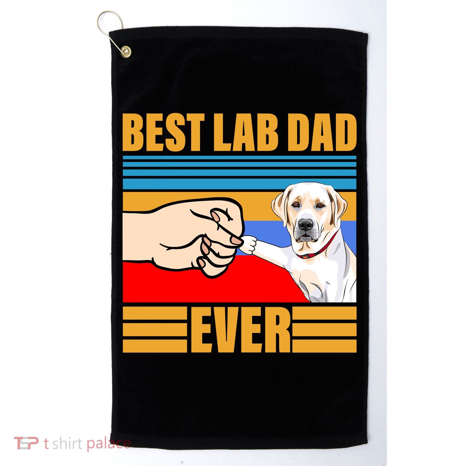 Best Lab Dad Ever Golf Towel