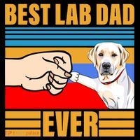 Best Lab Dad Ever Wool Snapback Cap