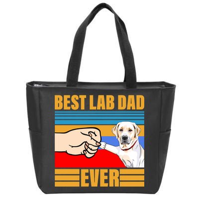Best Lab Dad Ever Zip Tote Bag
