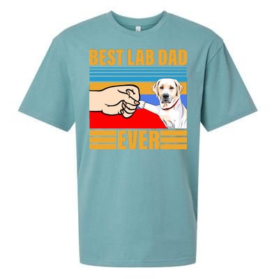 Best Lab Dad Ever Sueded Cloud Jersey T-Shirt