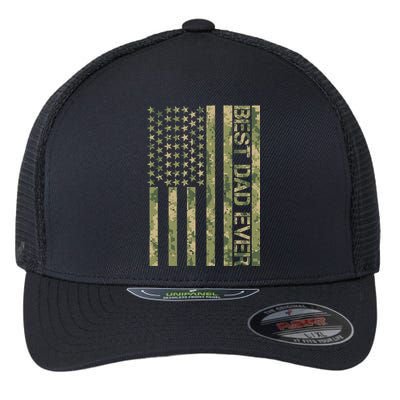 Best Military Dad Ever Flexfit Unipanel Trucker Cap