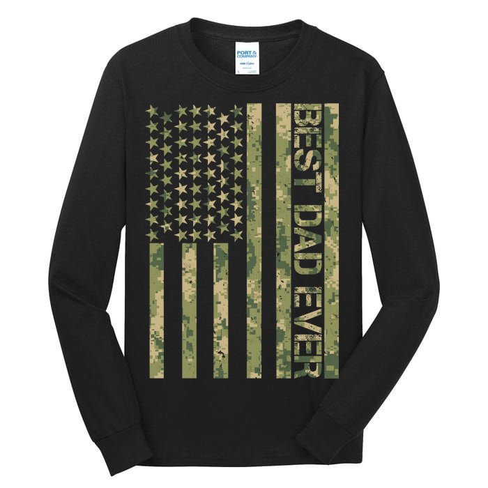 Best Military Dad Ever Tall Long Sleeve T-Shirt