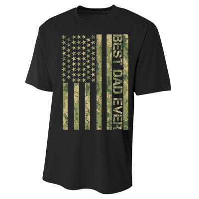 Best Military Dad Ever Performance Sprint T-Shirt