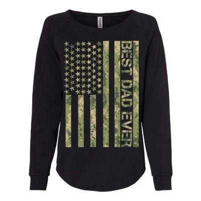 Best Military Dad Ever Womens California Wash Sweatshirt