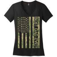 Best Military Dad Ever Women's V-Neck T-Shirt