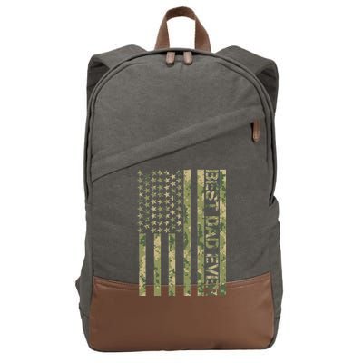 Best Military Dad Ever Cotton Canvas Backpack