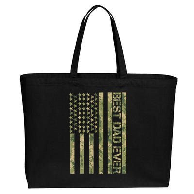 Best Military Dad Ever Cotton Canvas Jumbo Tote