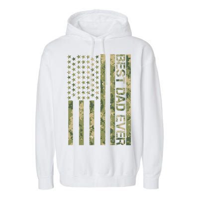 Best Military Dad Ever Garment-Dyed Fleece Hoodie