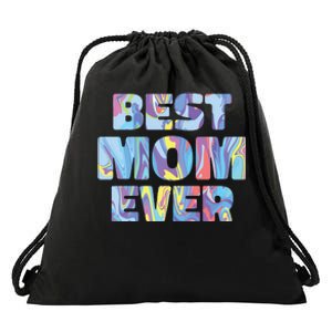 Best Mom Ever Colorful Drawstring Bag