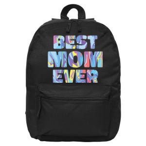 Best Mom Ever Colorful 16 in Basic Backpack