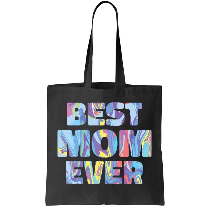 Best Mom Ever Colorful Tote Bag