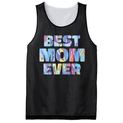 Best Mom Ever Colorful Mesh Reversible Basketball Jersey Tank