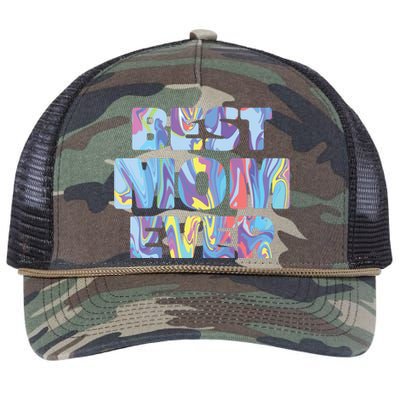 Best Mom Ever Colorful Retro Rope Trucker Hat Cap