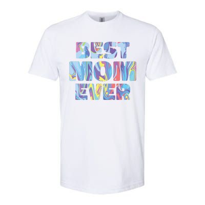 Best Mom Ever Colorful Softstyle® CVC T-Shirt