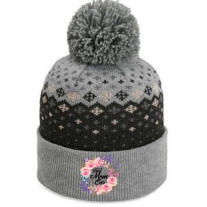 Best Mom Ever Flower Wreath The Baniff Cuffed Pom Beanie