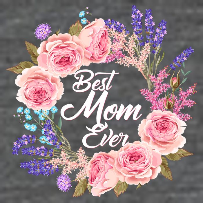 Best Mom Ever Flower Wreath Toddler T-Shirt