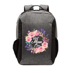 Best Mom Ever Flower Wreath Vector Backpack