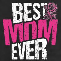 Best Mom Ever Rose Distressed 7 Panel Mesh Trucker Snapback Hat