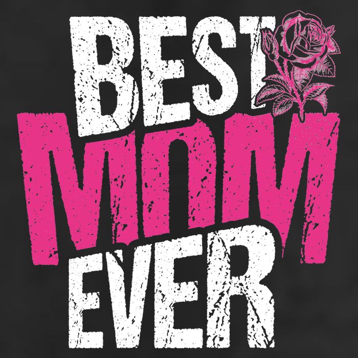 Best Mom Ever Rose Distressed 7 Panel Mesh Trucker Snapback Hat
