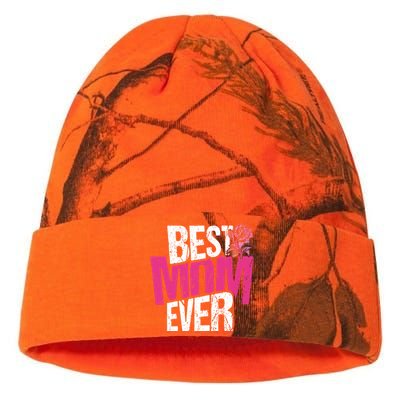 Best Mom Ever Rose Distressed Kati Licensed 12" Camo Beanie