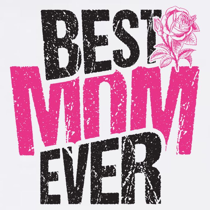 Best Mom Ever Rose Distressed Cooling Performance Crew T-Shirt
