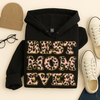 Best Mom Ever Stylish Leopard Print Hoodie