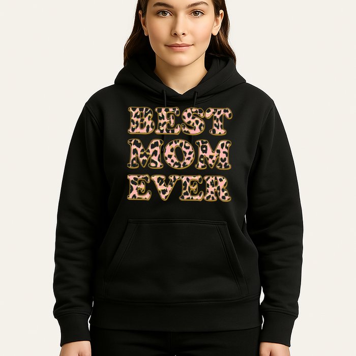 Best Mom Ever Stylish Leopard Print Hoodie