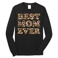 Best Mom Ever Stylish Leopard Print Long Sleeve Shirt