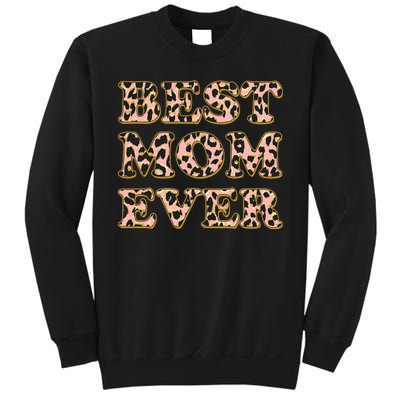 Best Mom Ever Stylish Leopard Print Sweatshirt