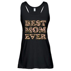 Best Mom Ever Stylish Leopard Print Ladies Essential Flowy Tank