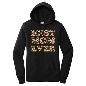 Best Mom Ever Stylish Leopard Print Women's Pullover Hoodie