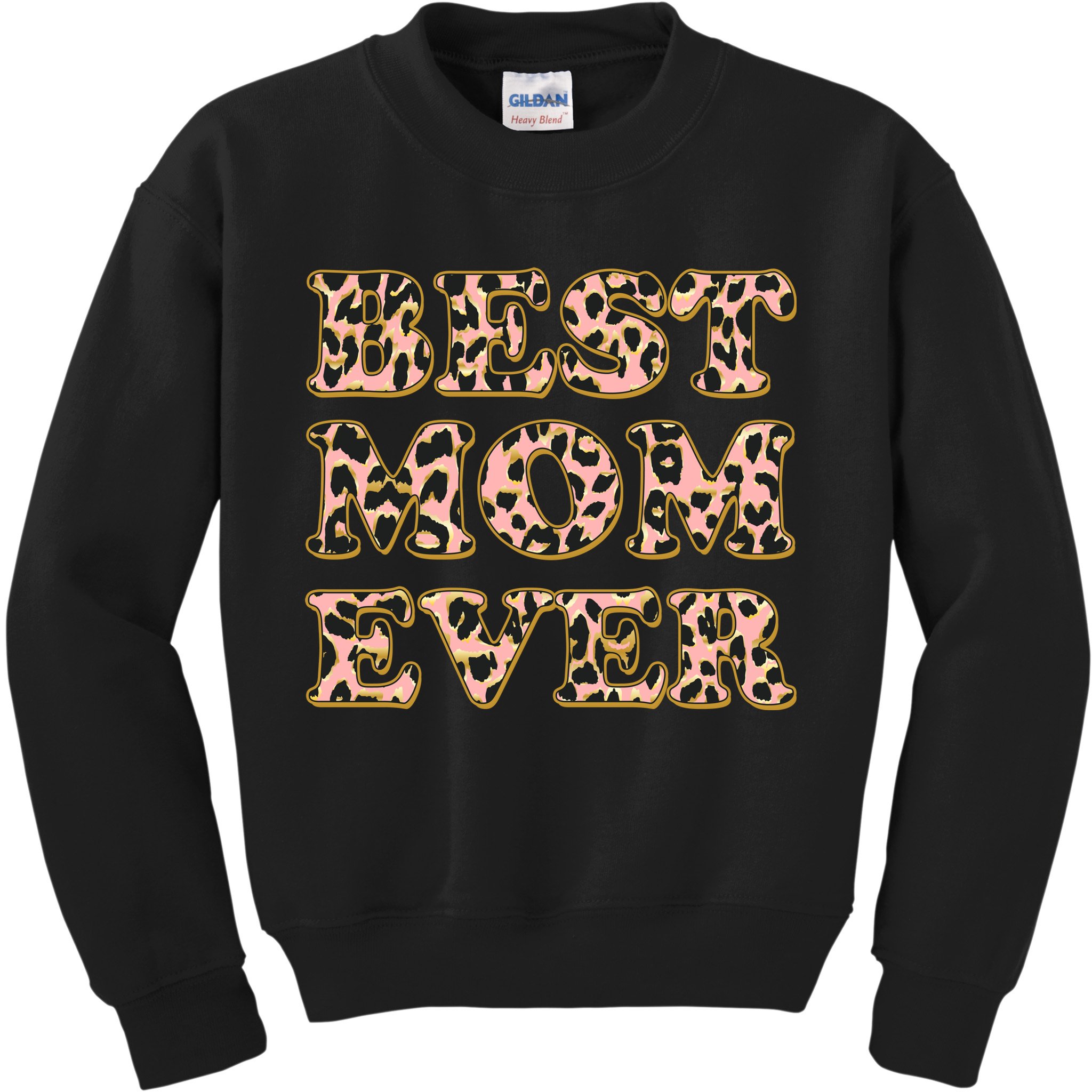 Best Mom Ever Stylish Leopard Print Kids Sweatshirt
