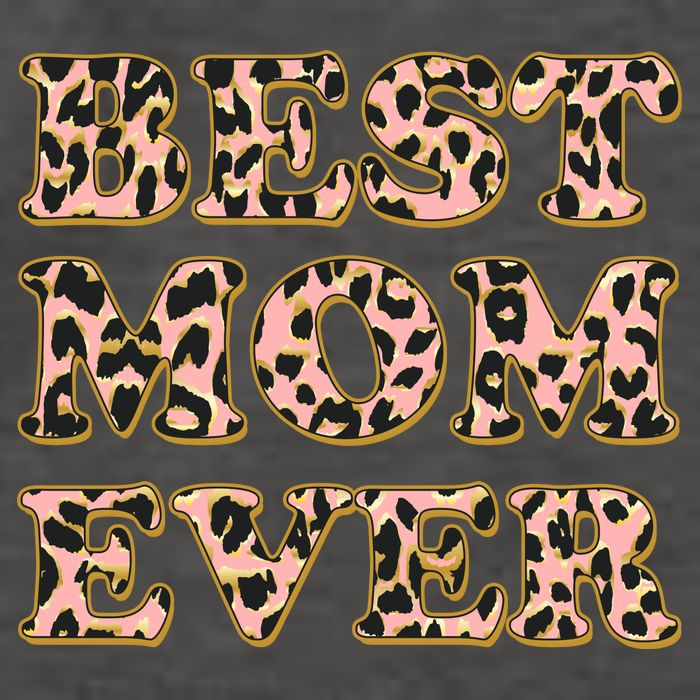 Best Mom Ever Stylish Leopard Print Vector Backpack
