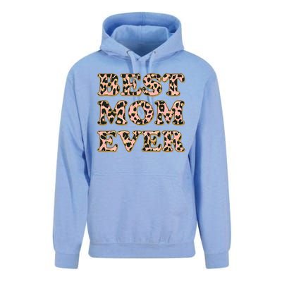 Best Mom Ever Stylish Leopard Print Unisex Surf Hoodie