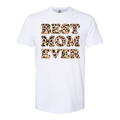 Best Mom Ever Stylish Leopard Print Softstyle® CVC T-Shirt