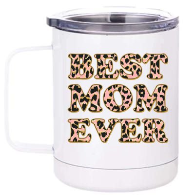 Best Mom Ever Stylish Leopard Print 12 oz Stainless Steel Tumbler Cup