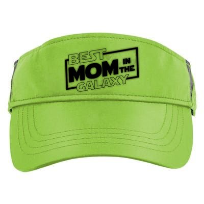 Best Mom In The Galaxy Parody Movie Logo Adult Drive Performance Visor