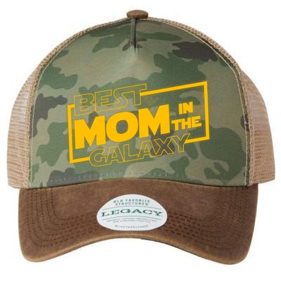 Best Mom In The Galaxy Parody Movie Logo Legacy Tie Dye Trucker Hat
