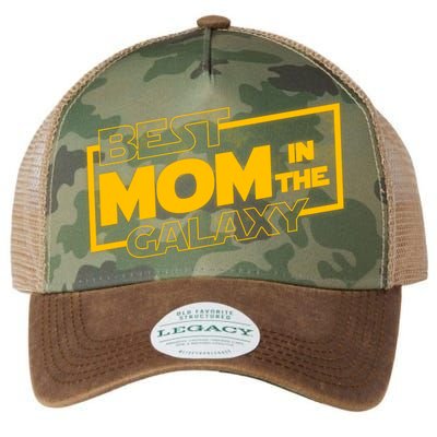 Best Mom In The Galaxy Parody Movie Logo Legacy Tie Dye Trucker Hat