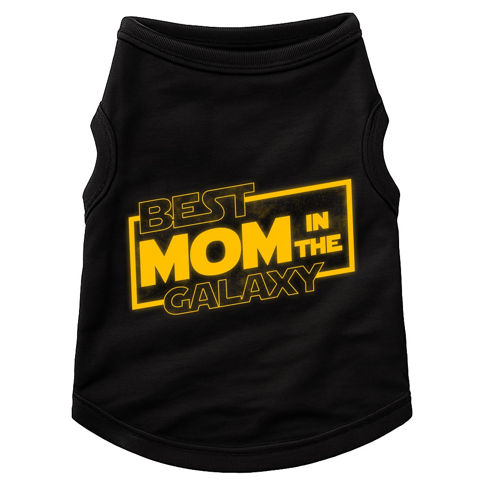 Best Mom In The Galaxy Parody Movie Logo Doggie Tank
