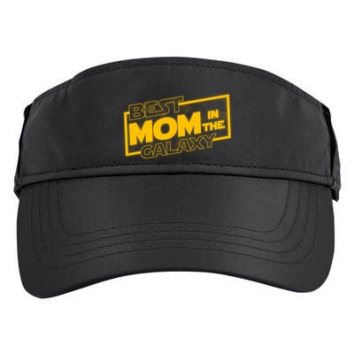 Best Mom In The Galaxy Parody Movie Logo Adult Drive Performance Visor